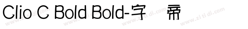 Clio C Bold Bold字体转换